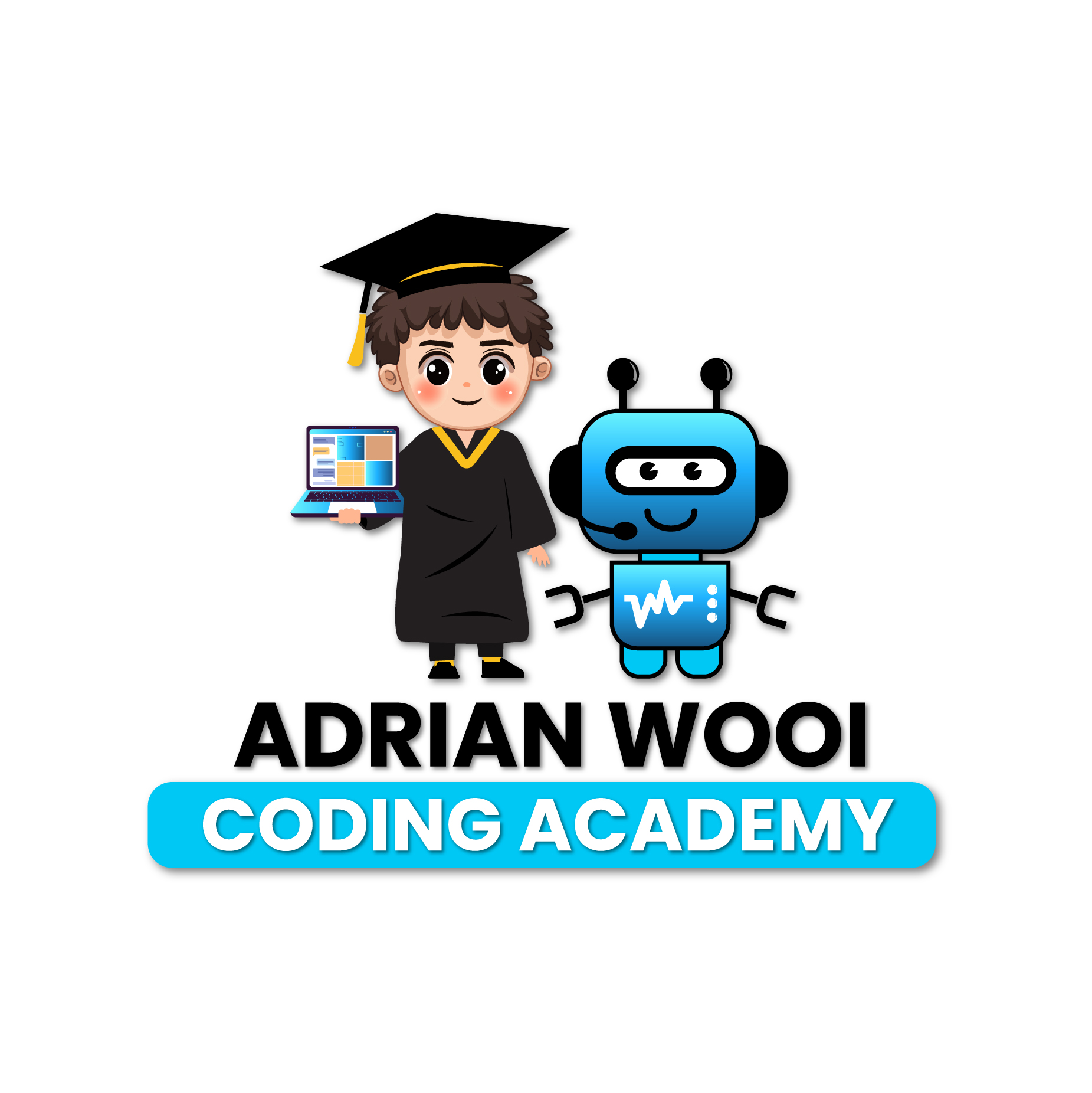 Adrian Wooi Coding Academy logo